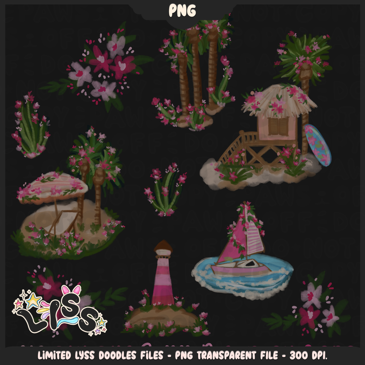 2024 - Lyss Doodles -  PNG Files - Tululla Summer - 24LD113