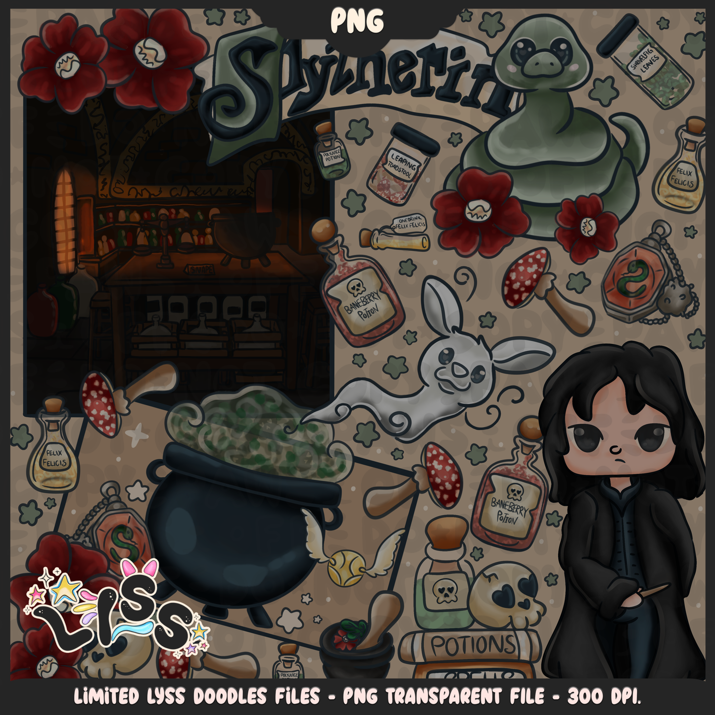 2024 - Lyss Doodles -  PNG Files - HP Pride - Sylth - 24LD033