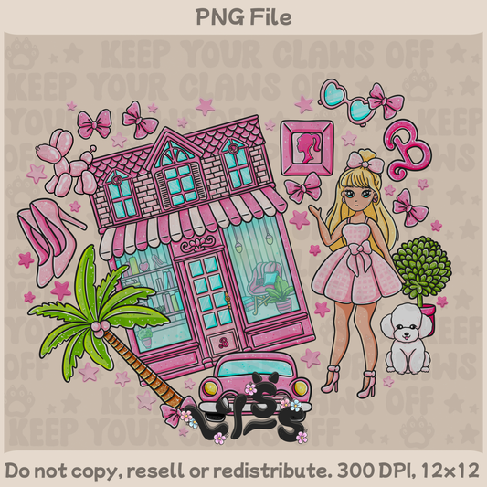 2025 - Lyss Doodles -  PNG Files - Malibu Bookstore - 25LD021
