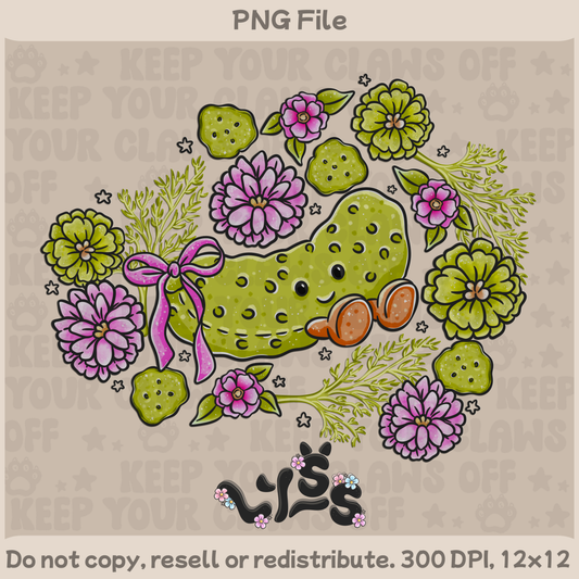 2025 - Lyss Doodles -  PNG Files - Garden Pickles - 25LD041
