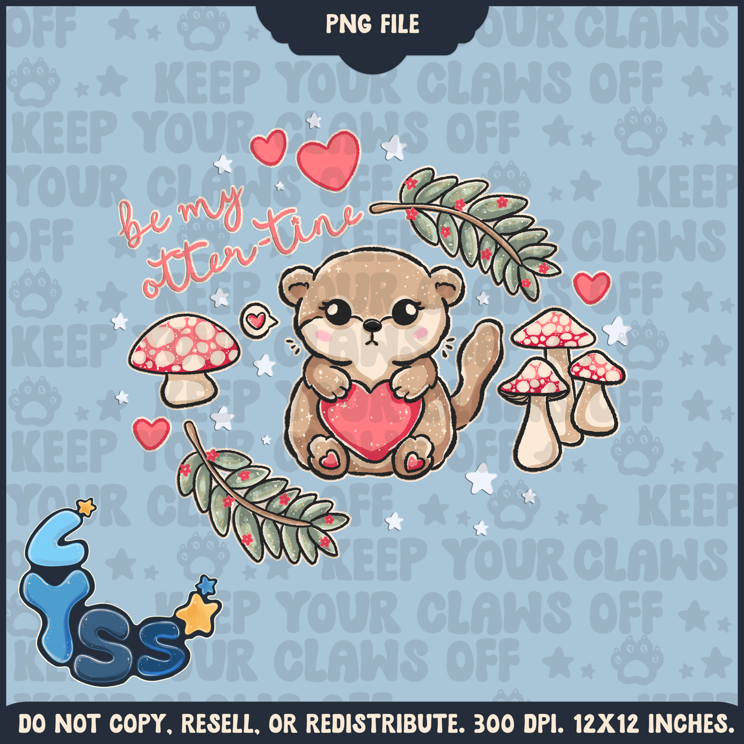 2024 - Lyss Doodles -  PNG Files -  Woodland Valentine Animals -  24LD083