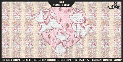 2026 - Lyss Doodles - Tumbler Wrap Files - 26LD003 - 16OZ Tumbler Wrap