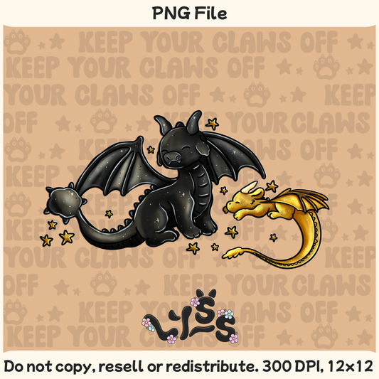 2025 - Lyss Doodles -  PNG Files - Dragon Riders - 25LD017