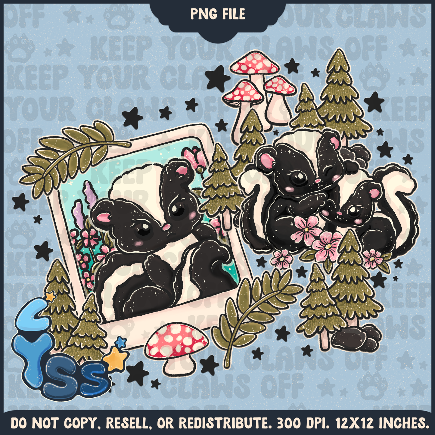 2024 - Lyss Doodles -  PNG Files -  Woodland Animals -  24LD082