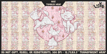 2026 - Lyss Doodles - Tumbler Wrap Files - 26LD003 - 16OZ Tumbler Wrap