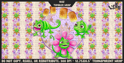 2026 - Lyss Doodles - Tumbler Wrap Files - 26LD002 - 16OZ Tumbler Wrap