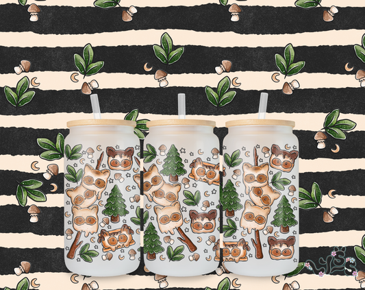 2025 - Lyss Doodles -  Tumbler Wrap Files - Smore Bandit - 25LD042 - 16OZ Tumbler Wrap