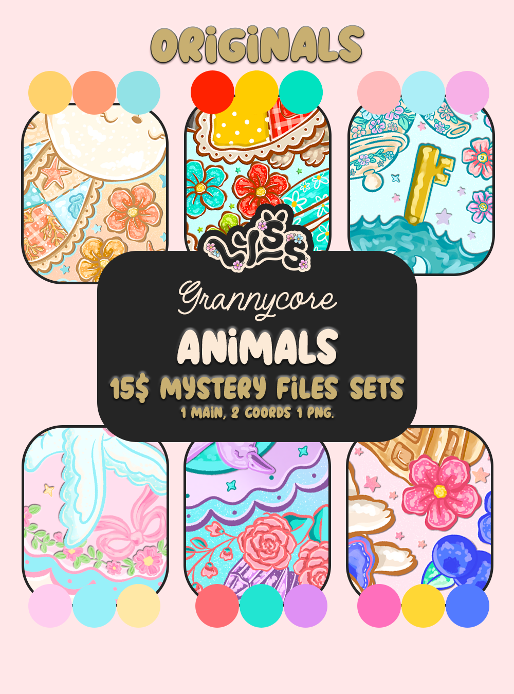 2026 - Lyss Doodles - Seamless BUNDLES - Mystery Files (all 6 sets)